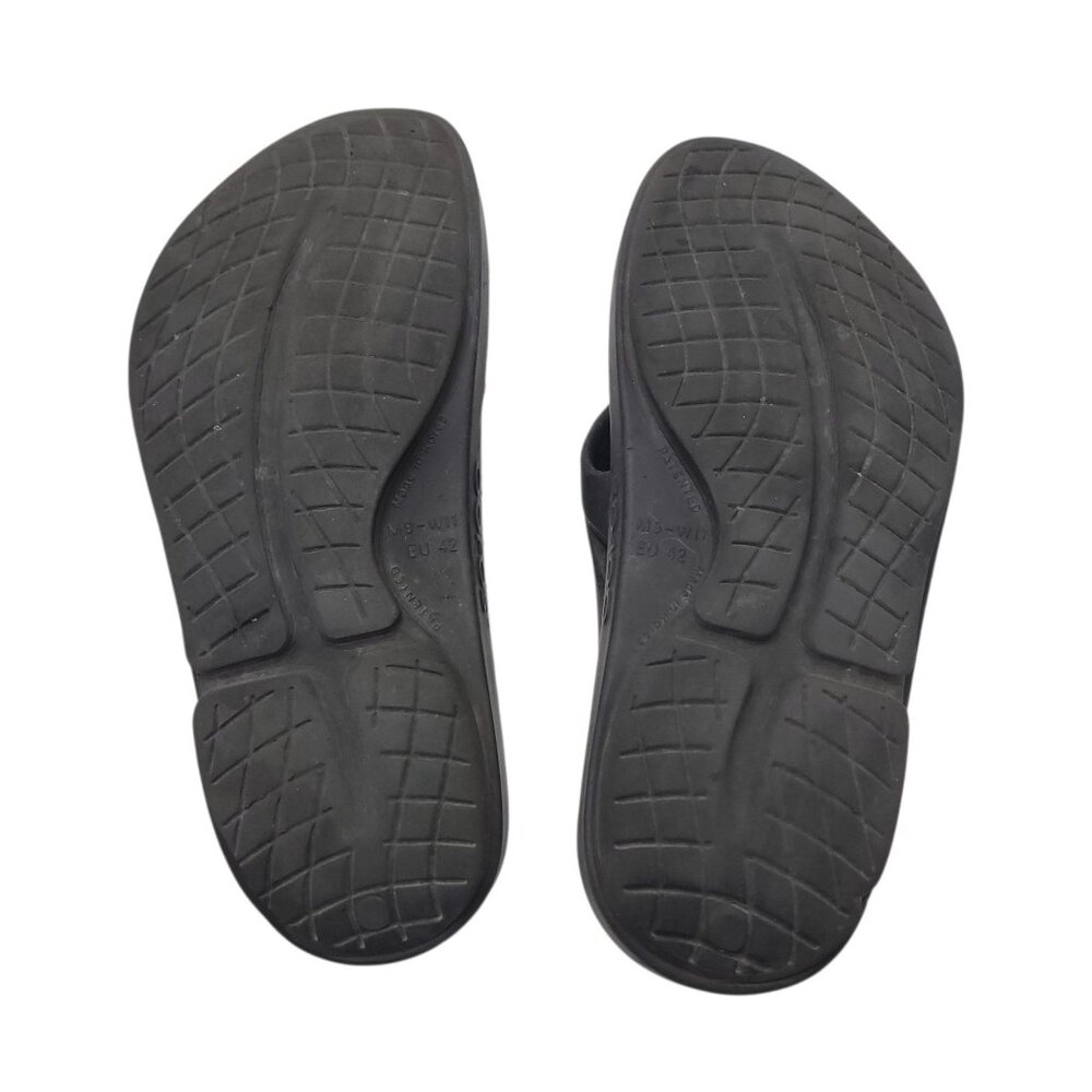 Oofos Ooriginal Thong Sandals Black EU 42 M9 W11 Lightweight & Cushioning - Picture 4 of 12